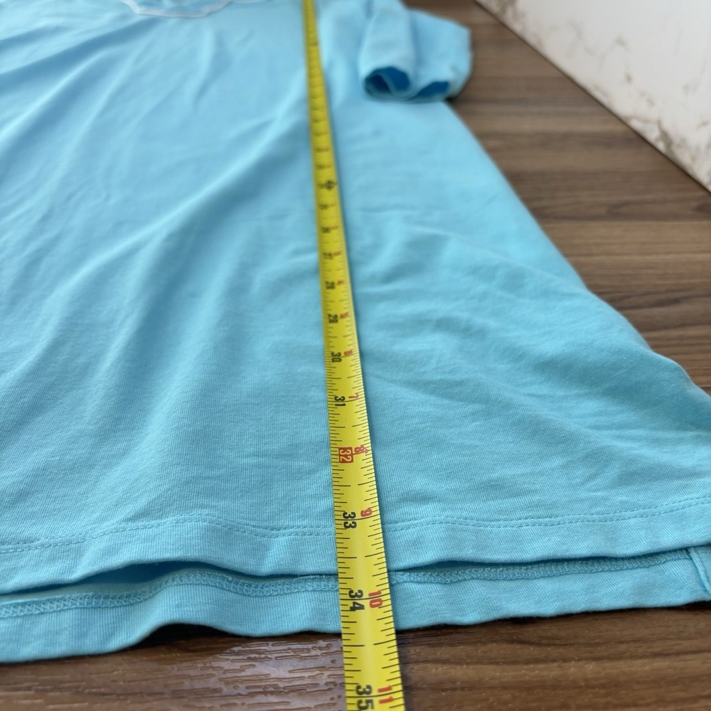 Coolibar Oceanview Tunic Sheath Dress UPF 50 Womens M Aqua Blue Beach Swim Cover - Picture 8 of 8
